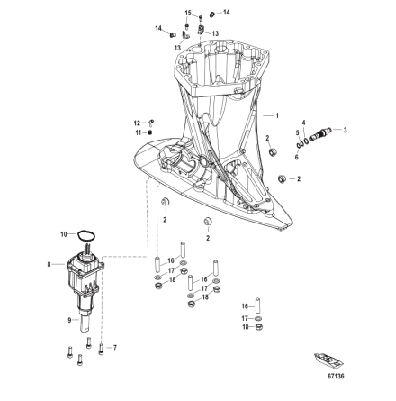 Koppling aktuator Mercury Koppling aktuator Mercury