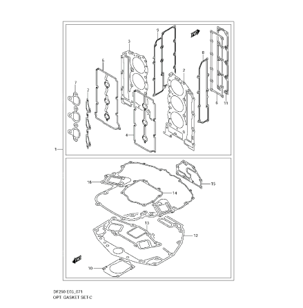 Motorpackningssats Suzuki