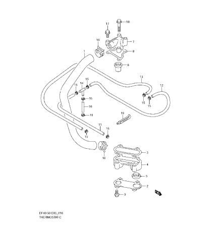 Slang termostat Suzuki