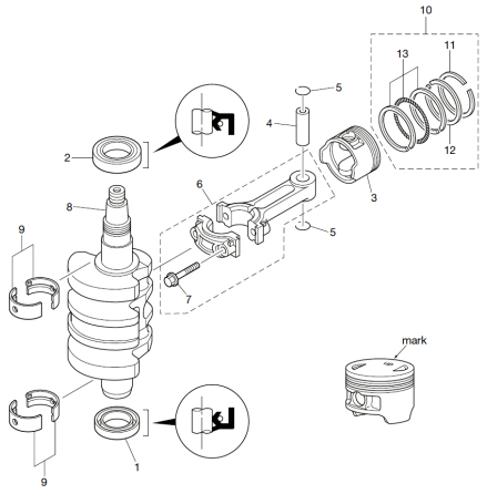 Vevstaksbult Mercury