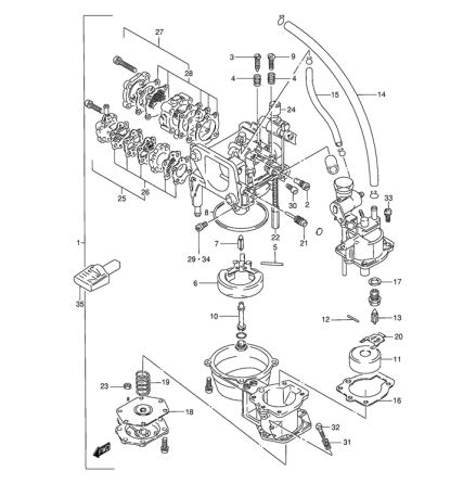 Membransats brnslepump Suzuki