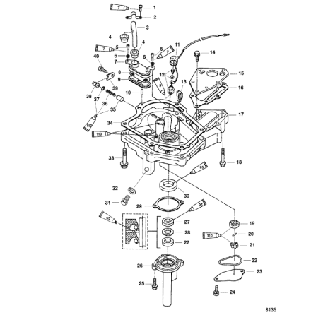 Rotor oljepump Mercury