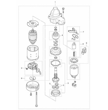 Drev startmotor Tohatsu